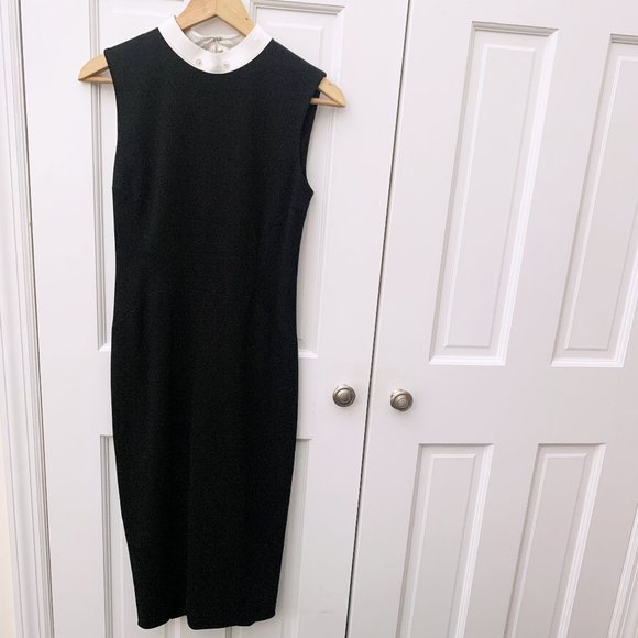 Jason Wu Contrast Collar Ponte Dress - Picture 3 of 12